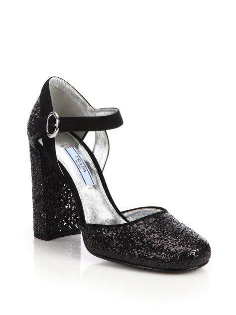 prada glitter mary jane pumps|pumps and mary jane shoes.